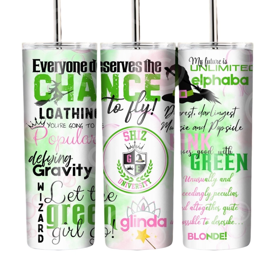 Colorful Wizard Themed Tumbler 20oz